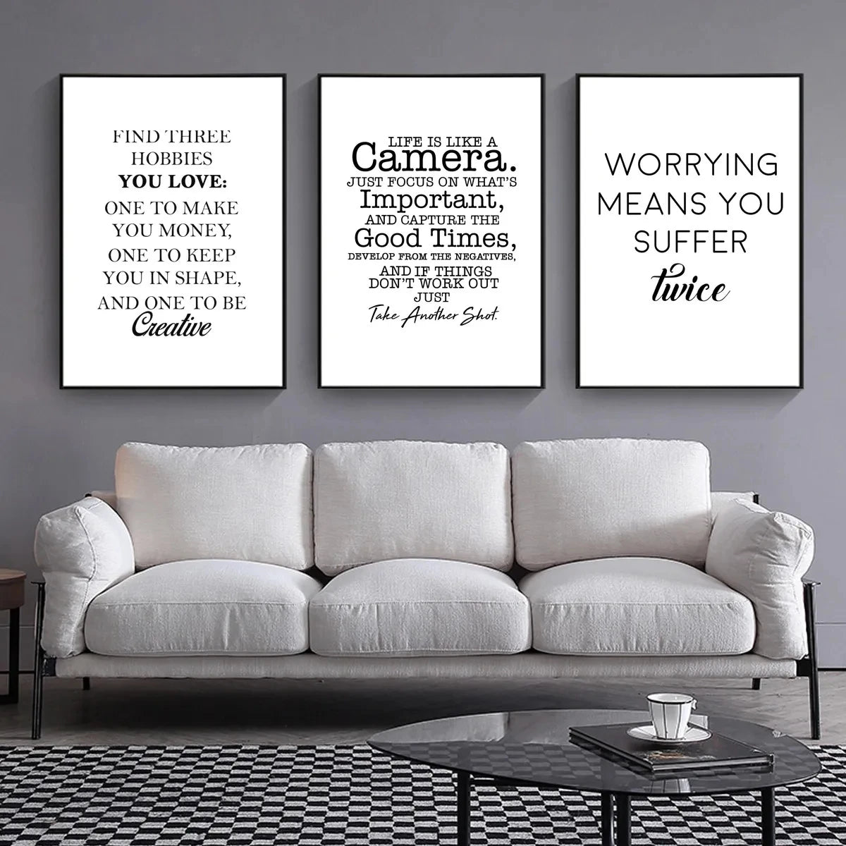 Positive Phrases Motivational Words Wall Art