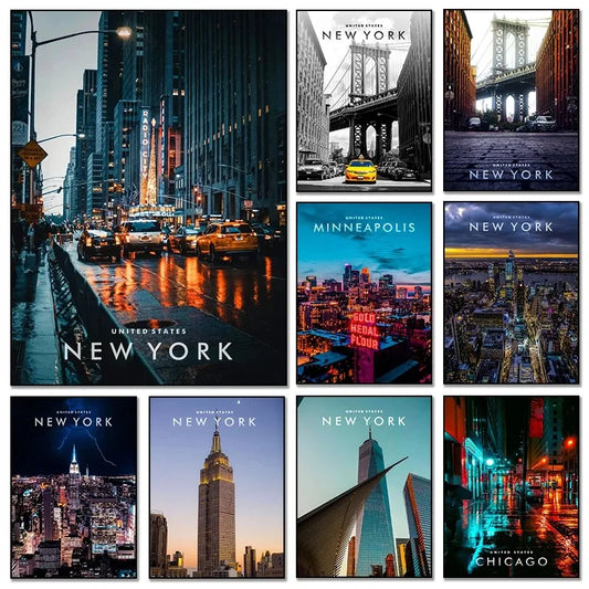 Famous Cityscapes New York City Wall Art