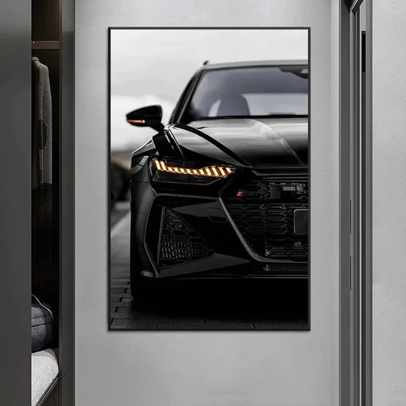 Sports/Supercar Black and White Wall Art