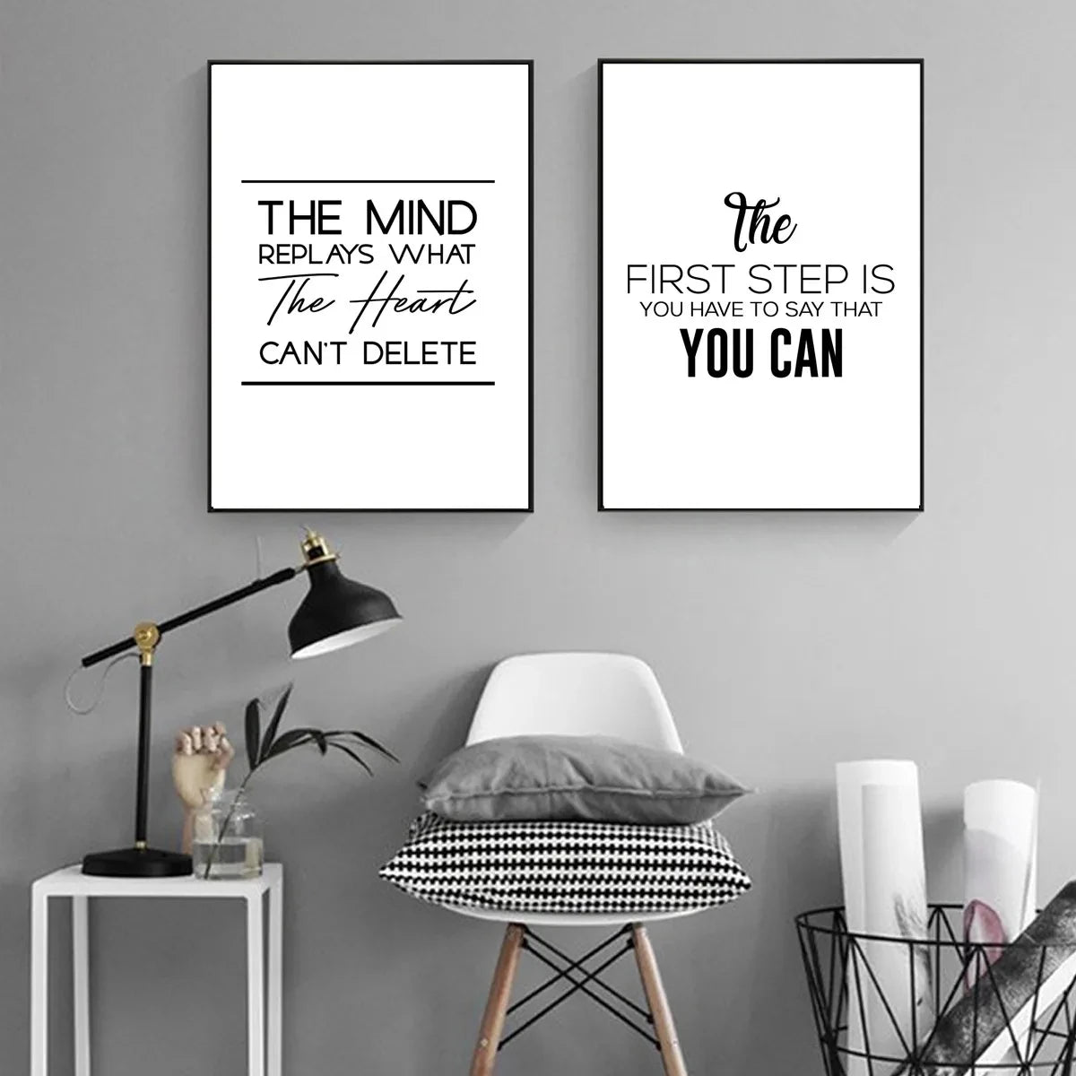 Positive Phrases Motivational Words Wall Art