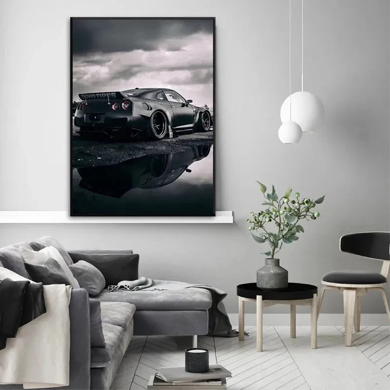 Sports/Supercar Black and White Wall Art