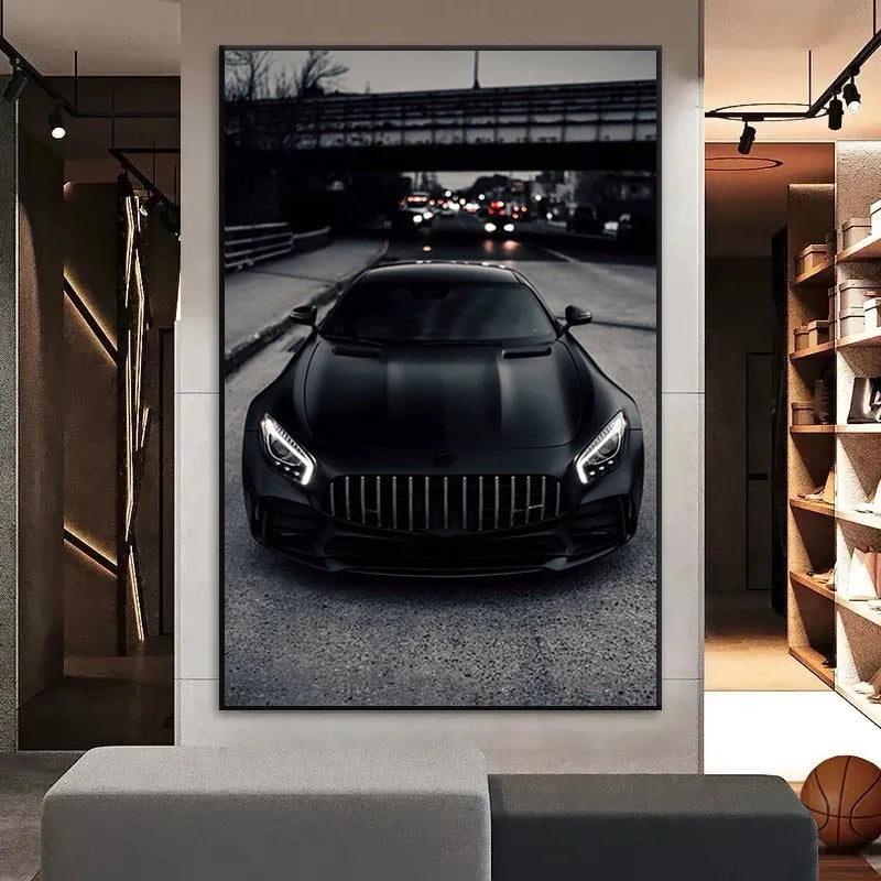 Sports/Supercar Black and White Wall Art