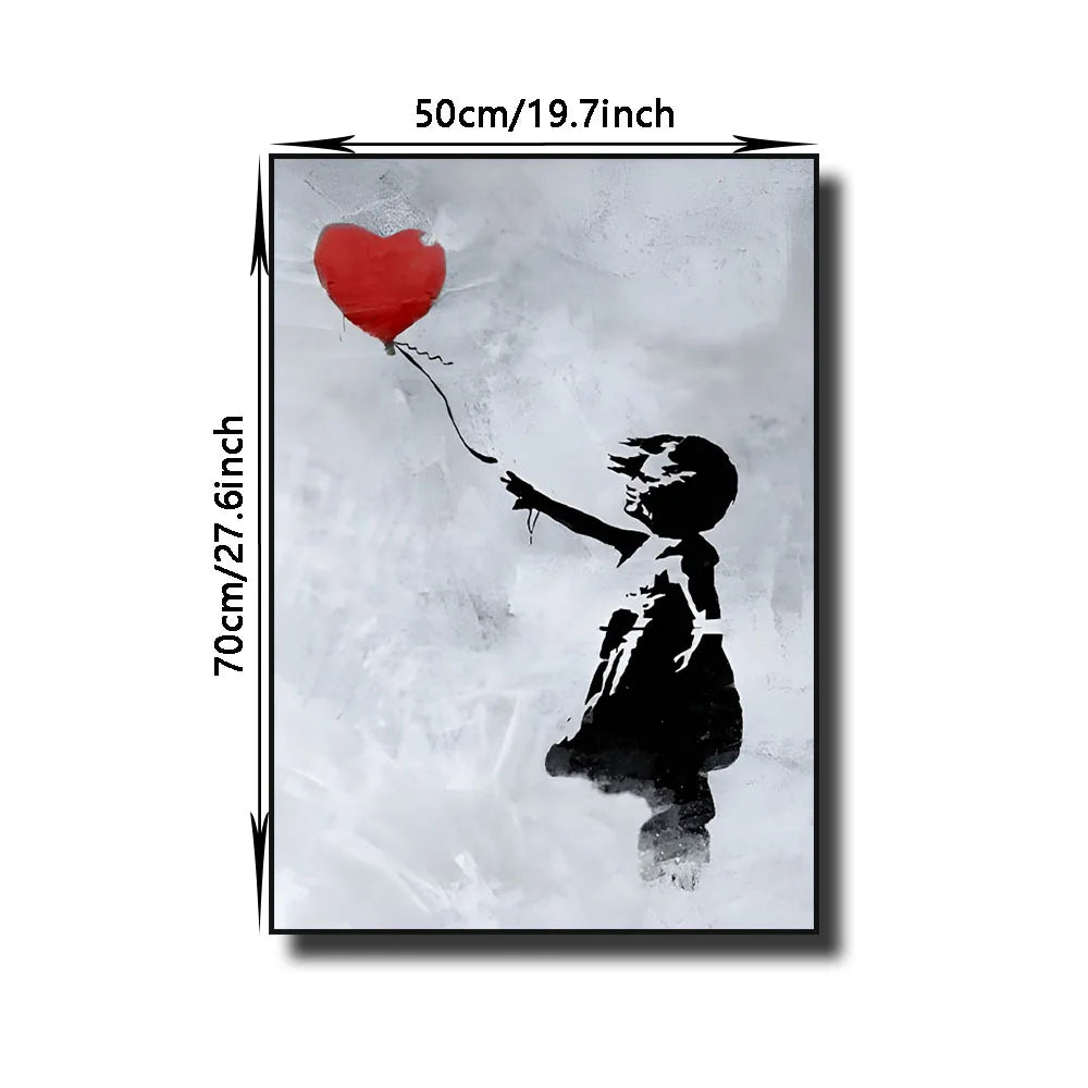 Banksy Street Graffiti Decorative Canvas Wall Art