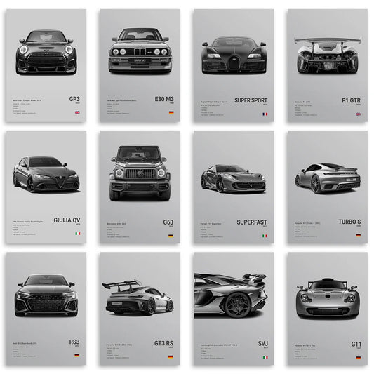 Famous Cars Wall Art